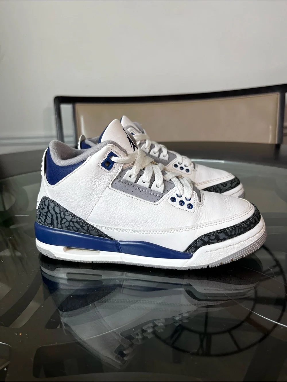 Nike Air Jordan 3 Retro GS Midnight Navy kids Sz 3.5Y